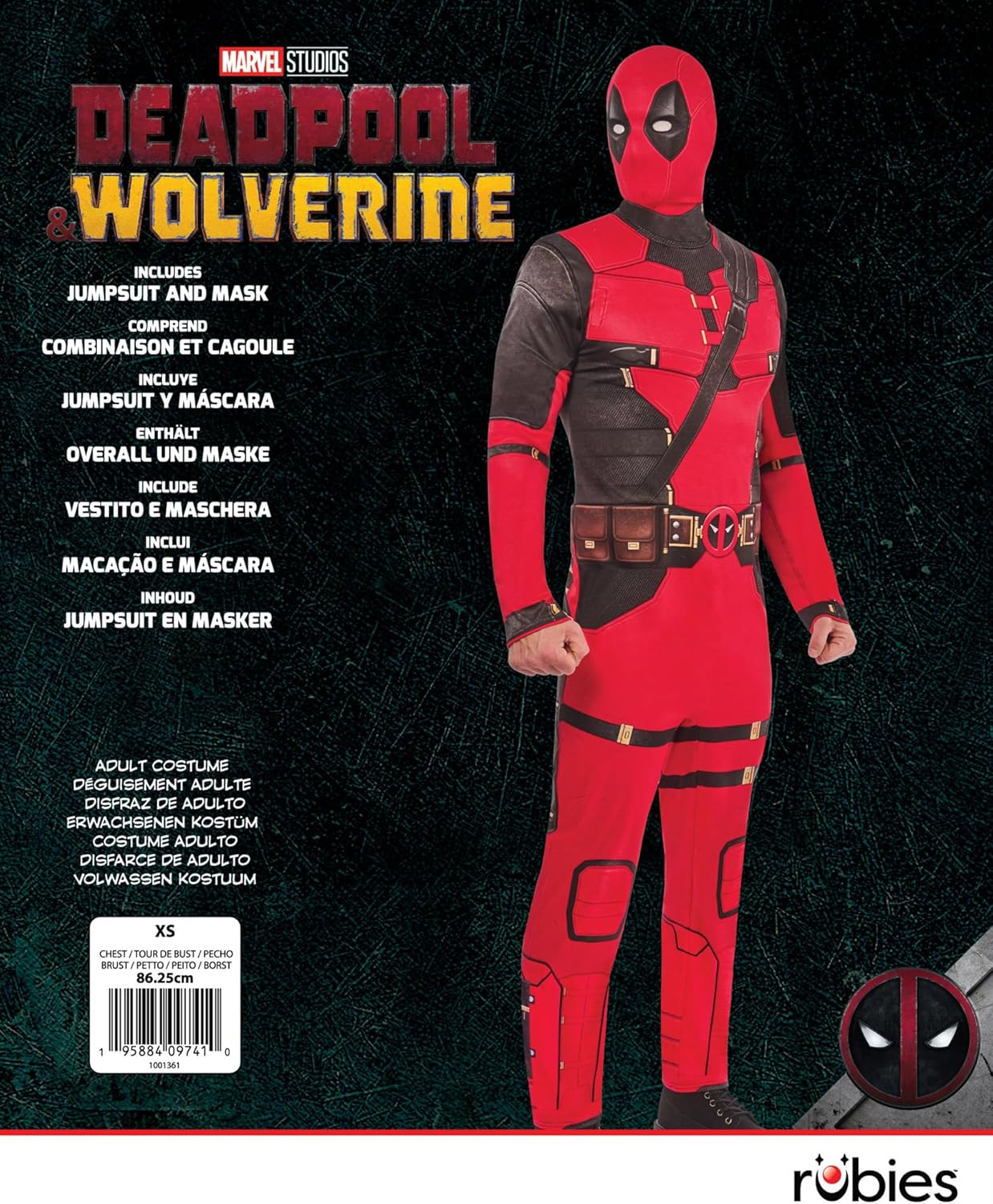 Deadpool Costume for Adults - Marvel Deadpool - Medium image number 3