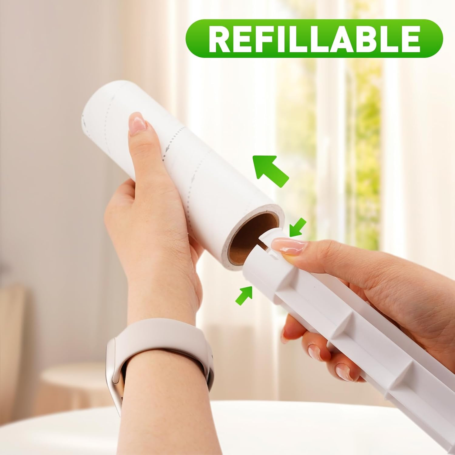 MUUNYOTA 6.3 Inch Lint Rollers for Pet Hair Extra Sticky, 360 Sheets(4 Rollers) Reusable Lint Roller Removal Tool, Set for Clothes, Furniture, Carpet, Dog & Cat Hair Remover image number 4