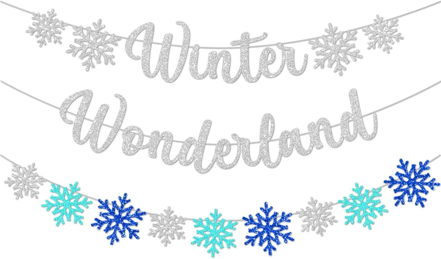 Confetti! Winter Wonderland Banners: Sparkling Snowflakes to Transform Your Festivities! image number 3