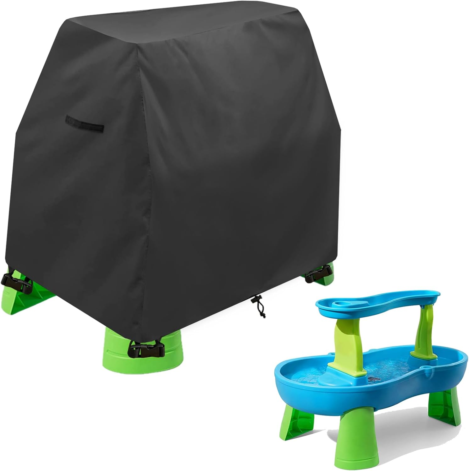 Kids Water Table Cover Fit Step2 Rain Showers Splash Pond Water Table,Waterproof Dust Proof Anti-Uv Outdoor Toys Cover-Cover Only