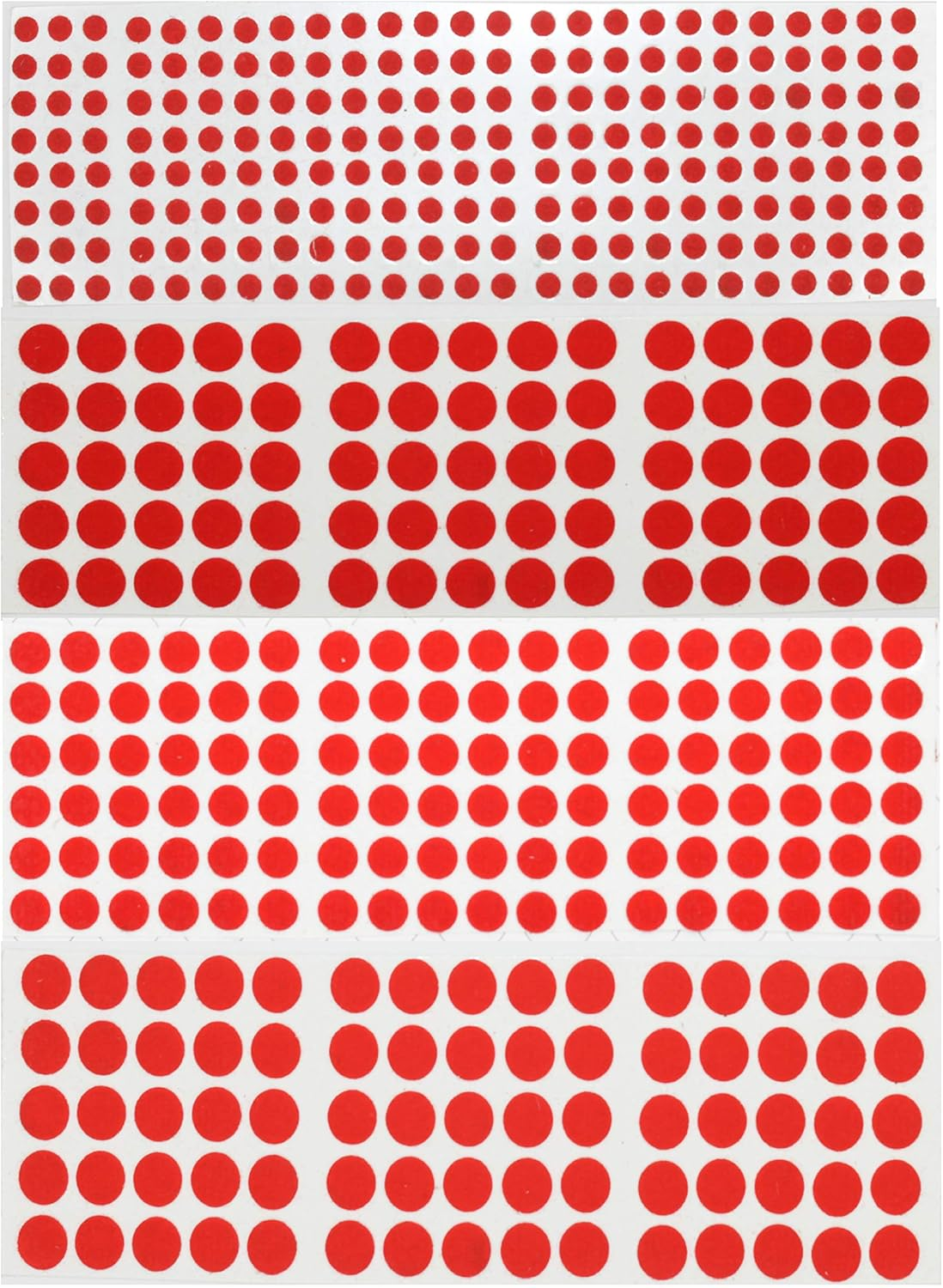 Indianstore4All Color Velvet Dot Bindi Tattoo Stickers Adhesive Body Jewelry Multi Size Indian Daily Use Forehead Bindi round Dot (Black) - Multi Colour image number 4