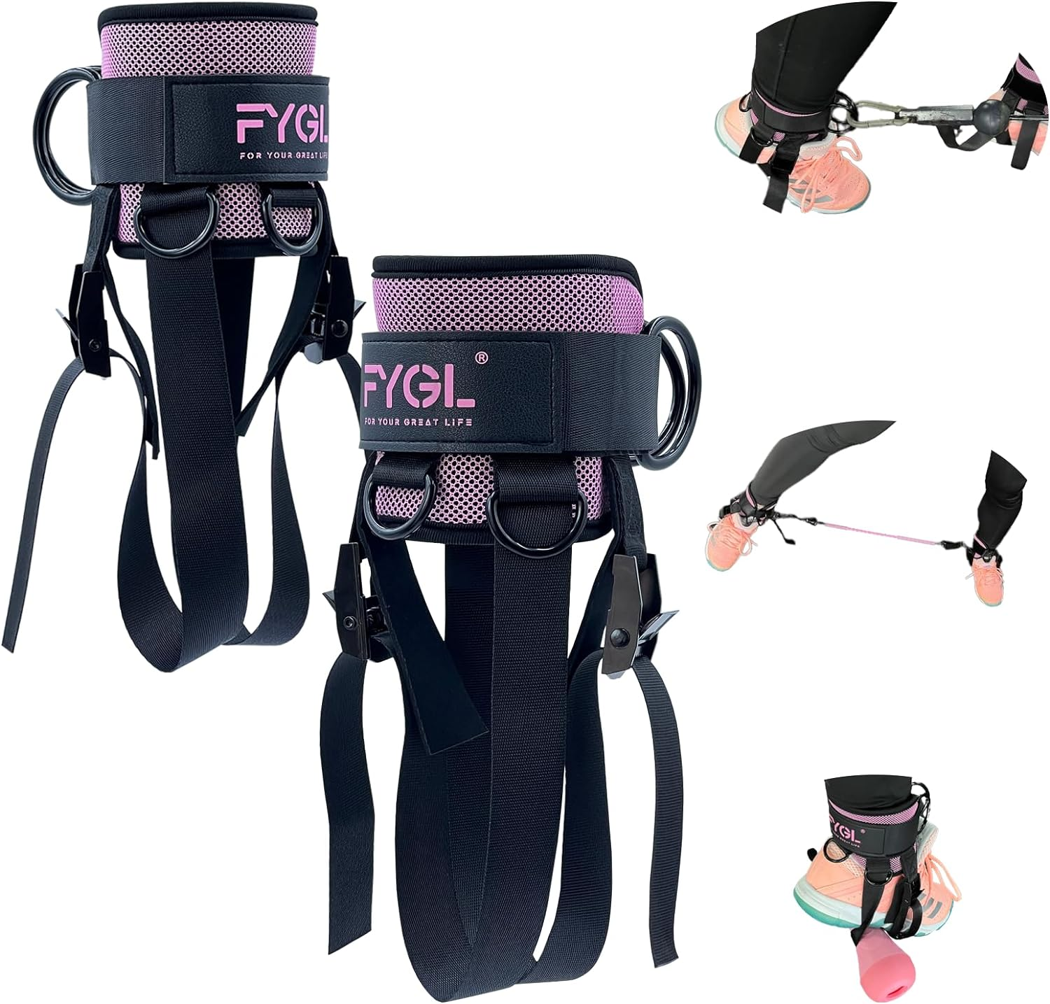 Ankle Straps for Cable Machine and Resistance Bands image number 2