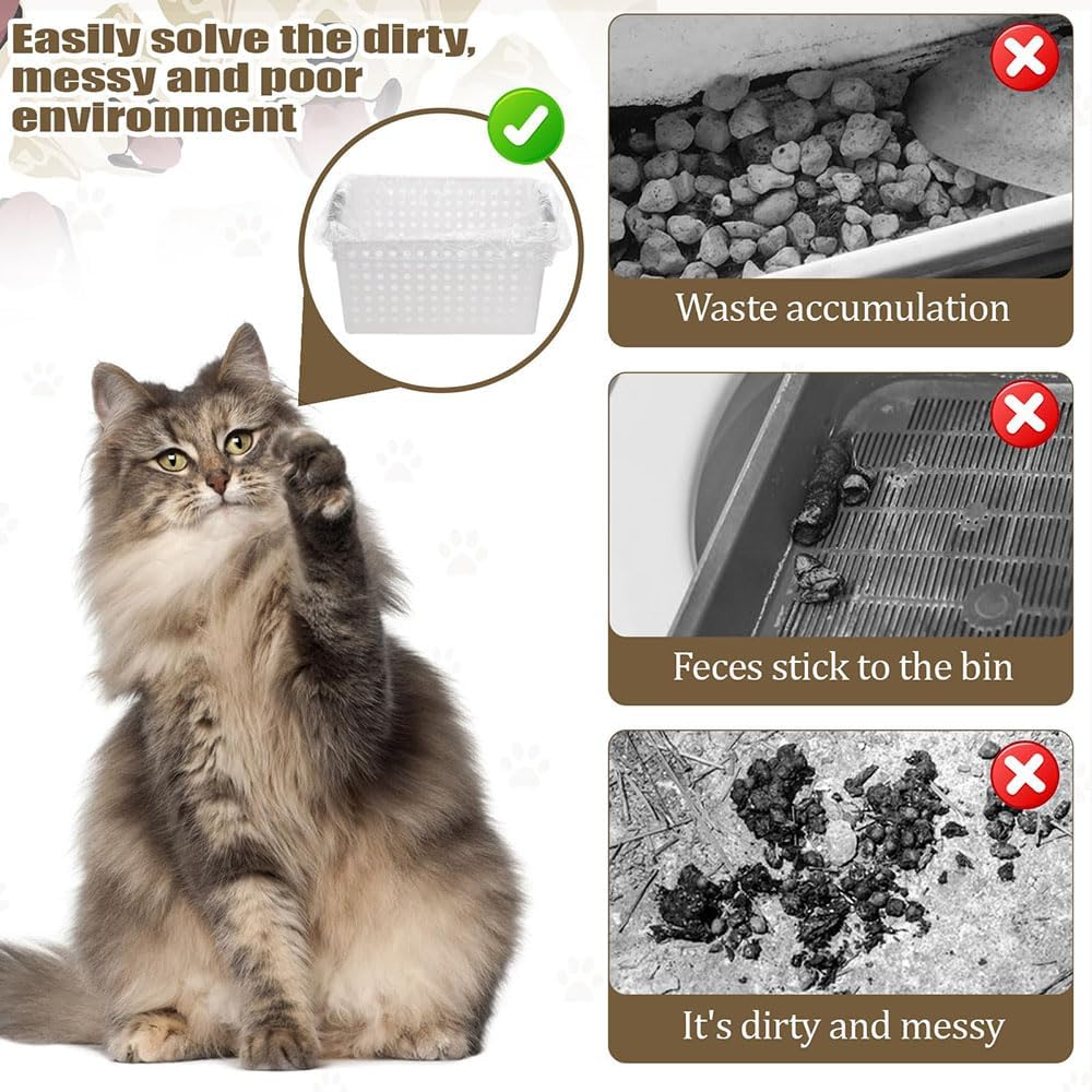 50 PCS Disposable Small Animal Cage Liners, Hamster Tray Liner,Rabbit Tray Film Liner,Clear Plastic Box Liner Guinea,Pig Cage Toilet Plastic Film(13.78 * 9.84 Inch)