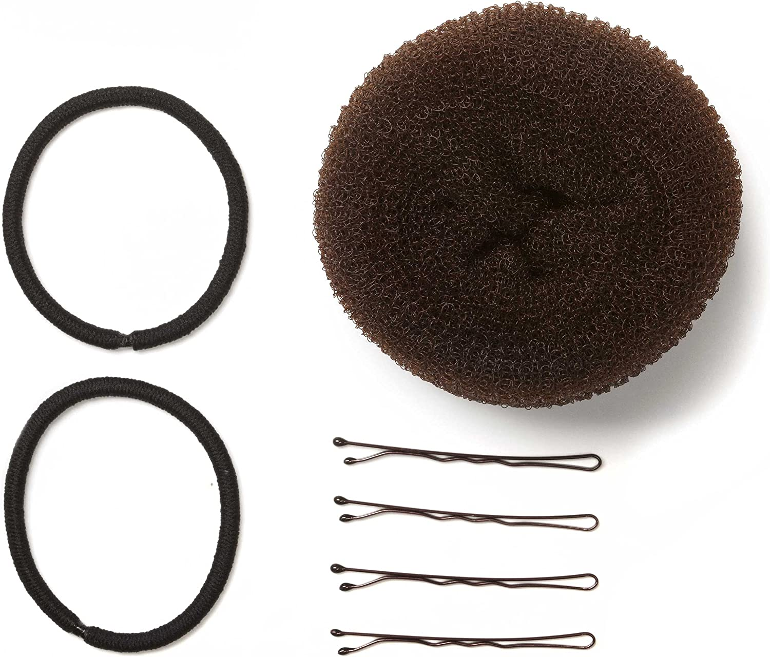 Scunci Top Knot Bun Maker Makes the Perfect Bun with Everything You Need to Create a Perfect, Comfortable Bun with All-Day Hold, Including Bun Form, Elastic and Four Hairpins image number 3