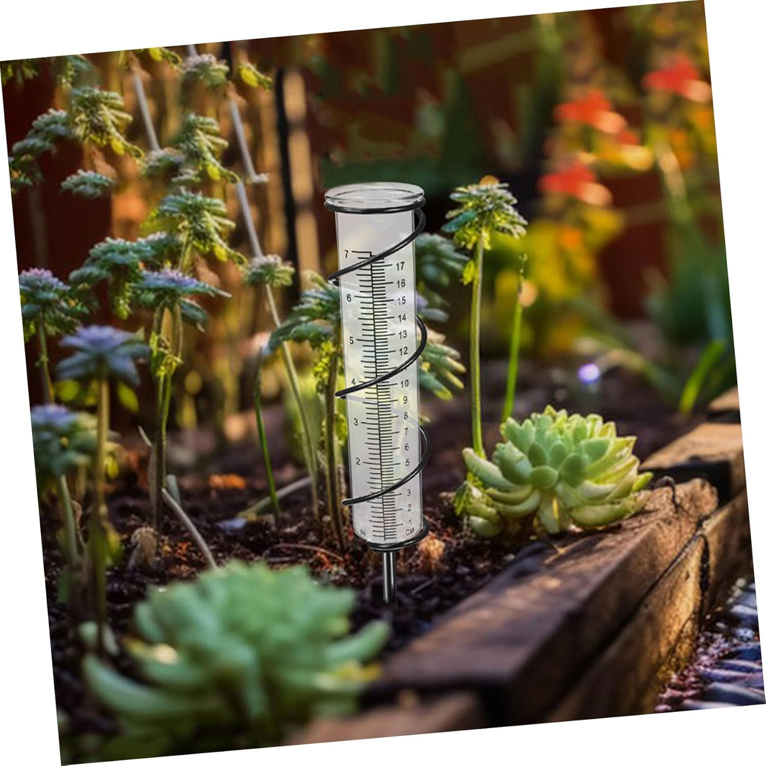 Balacoo 3Pcs Outdoor Rain Gauge with Scale Plastic Tubes Freeze and Crack Resistant Rainwater for Accurate Lawn and Garden Measurement image number 4