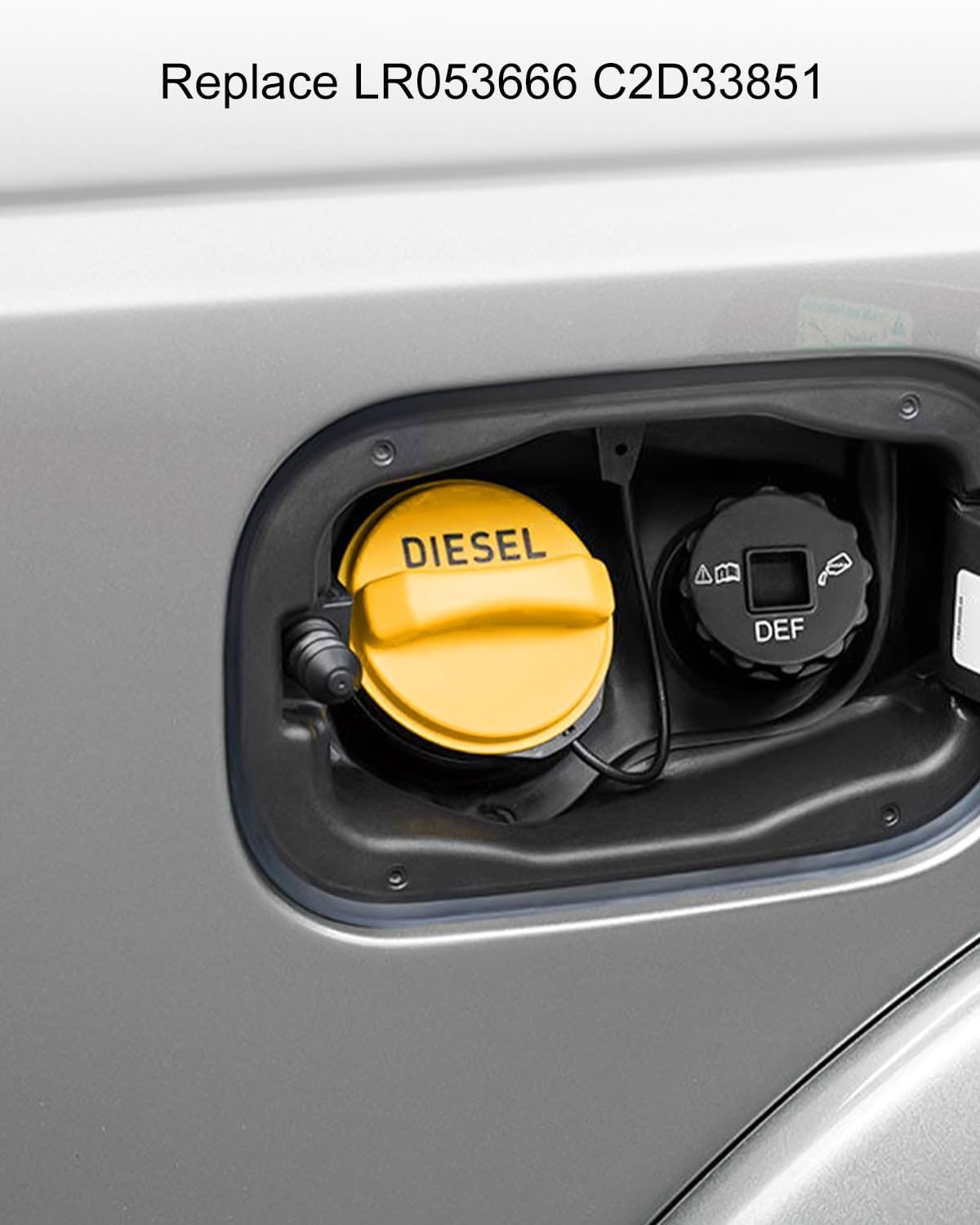 Diesel Fuel Tank Gas Cap Automotive Replacement Part Fit for Jaguar Land Rover Range Rover Sport Discovery 2013-2016 Replace LR053666 C2D33851