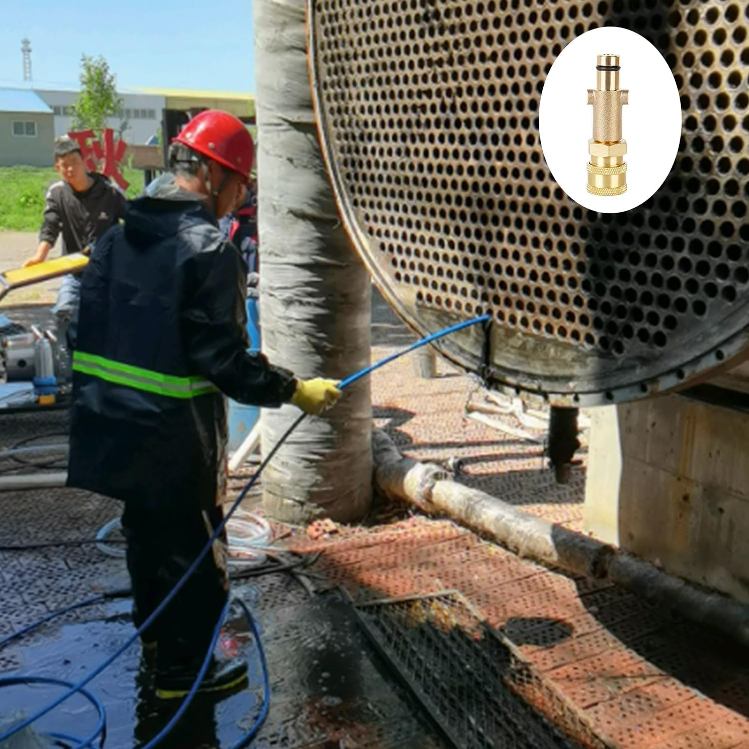 JCZD Pressure Washer Adapter, 1/4'' Quick Connect, Spray Wand Couple, Snow Foam Lance Adjustable Nozzle Sprayer, for Car Gun Connector image number 6