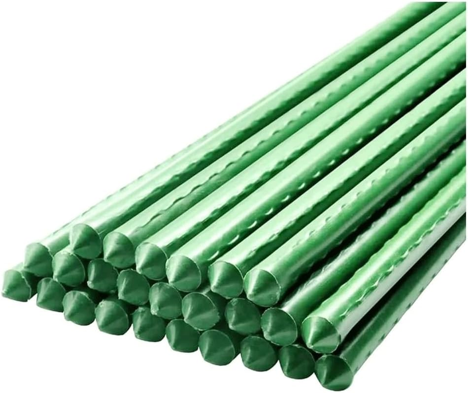 40Cm Length Plant Stakes Gardening Pillar Plastic Coated Steel Pipe, for Supporting Climbing Plants Flowers and Vegetables Garden Supplies (Color : Dia11X40Cm, Size : 12PCS) image number 4