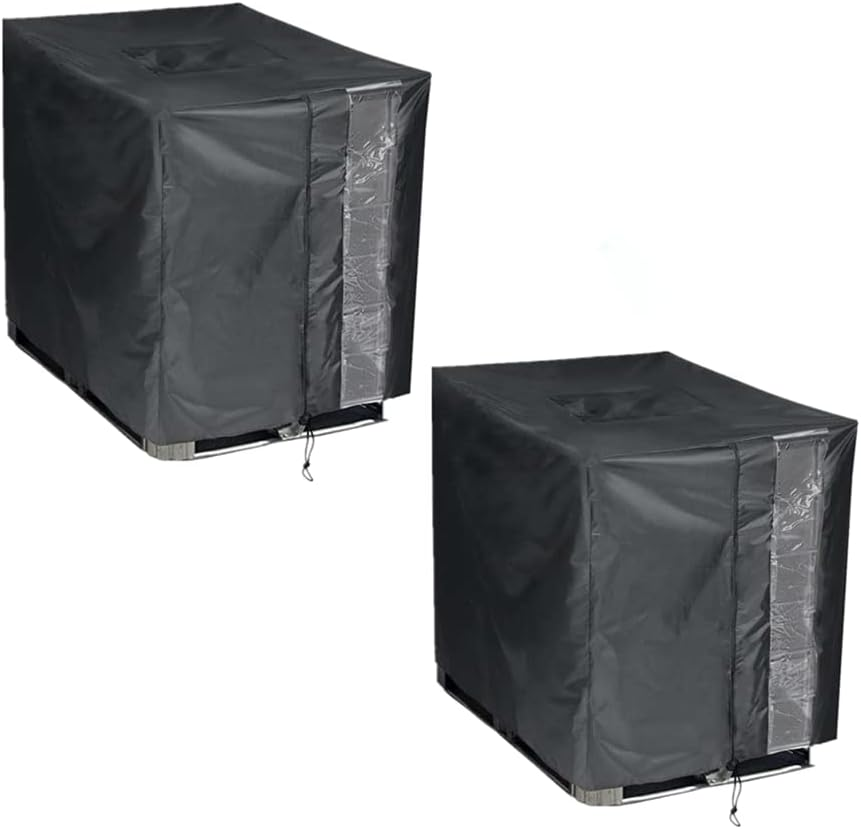 IBC Tote Protective Cover - 600D Heavy Duty, Waterproof, Anti-Dust, Sun Protective for 275 Gallon Water Tank