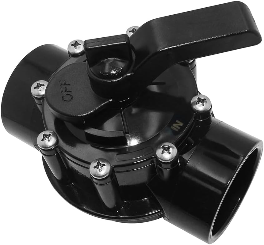 4724 2-Port 1-1/2 to 2-Inch Black Positive Seal Valve Replacement for Jandy Positive Seal Neverlube Valve for Pool,Bathtub and Spa image number 6