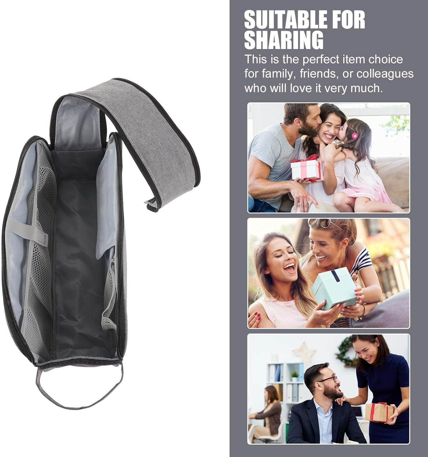 MUSISALY Portable Bag with Handle, Travel Organizer Pouch for Home and Outdoor Use, Lightweight Oxygen Storage Case For