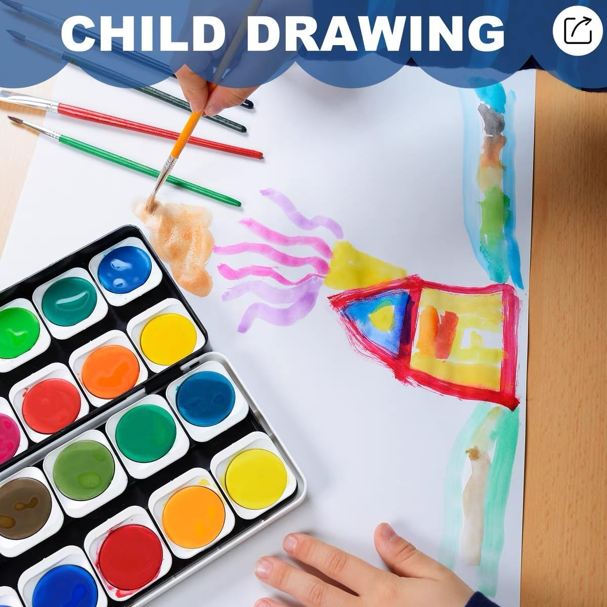 Roll of Paper for Kids Art-White Butcher Paper Roll-For Gift Wrapping, Children'S Art, Handmade, Children'S Creation (10M) image number 6