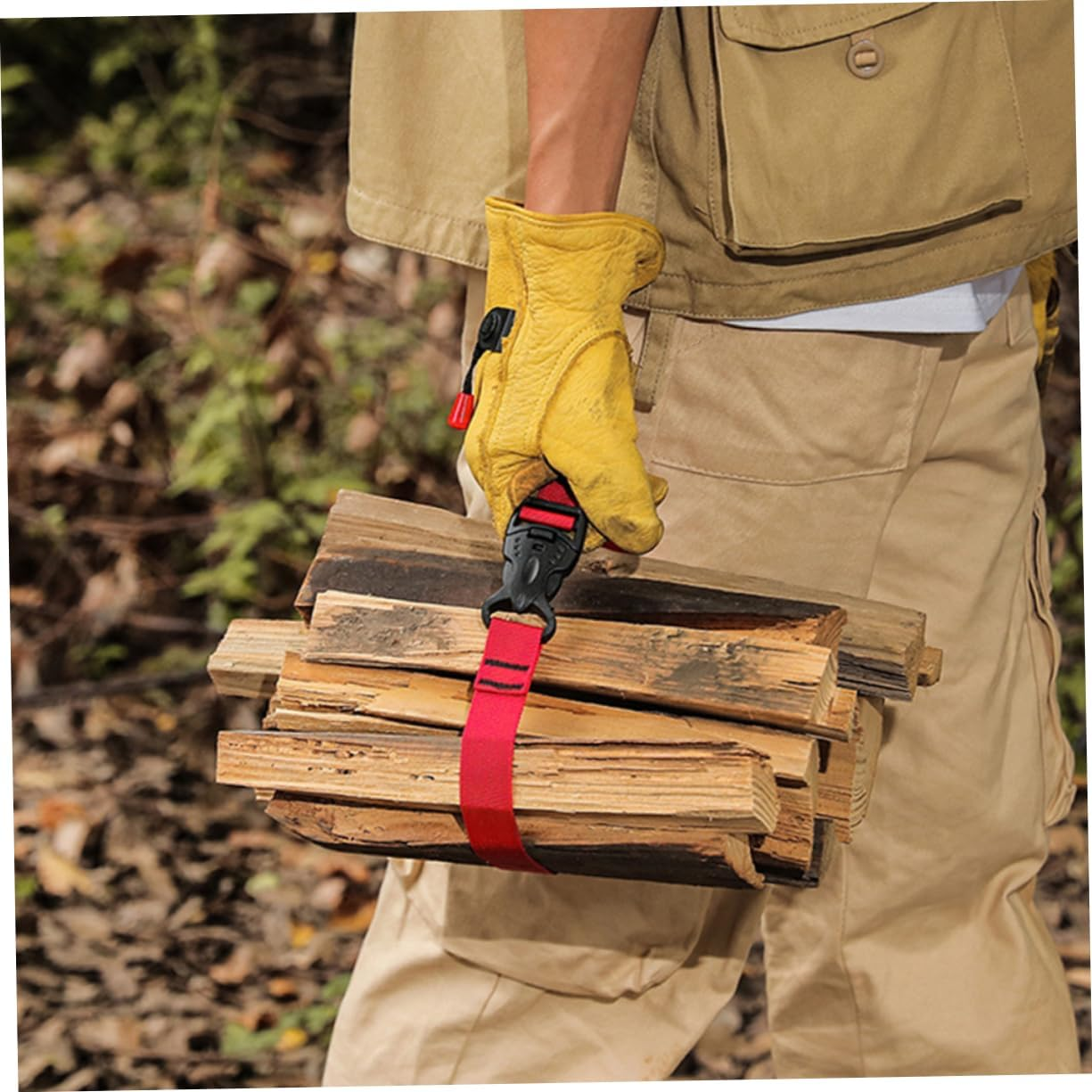 AUTSUPPL 3Pcs Multifunctional Binding Belt Stretchable Strap Quick-Release Ratchet Straps for Luggage Cargo image number 3