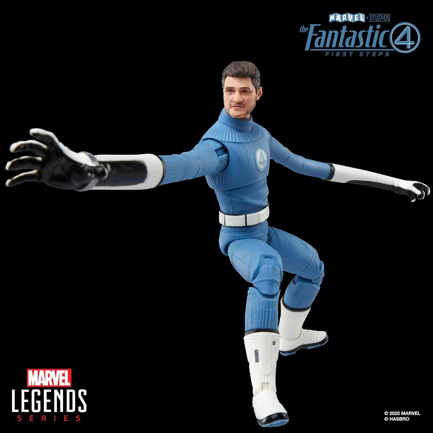 Marvel Legends Series Mister Fantastic, the Fantastic Four: First Steps Movie, Reed Richards Collectible 6 Inch Action Figure Toy, Superhero Toys for Boys and Girls Ages 4+