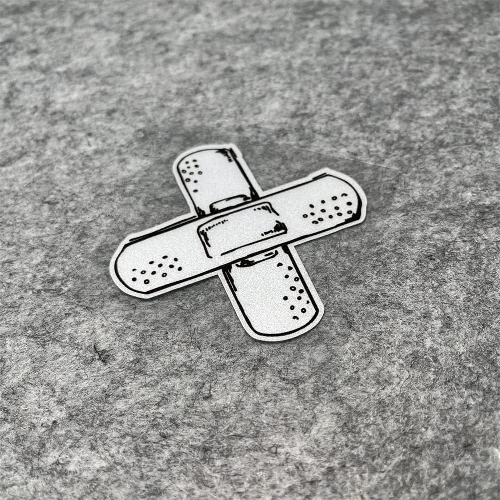 Car Styling Sticker for Funny Cross Band-Aid Blood Wood Decals Auto Window Tail Bumper Graphics Vinyl image number 2