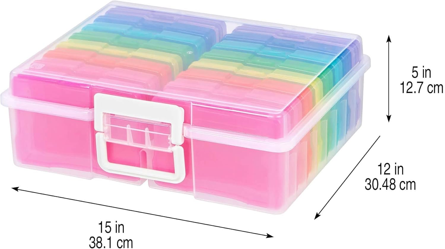 Simply Tidy MICHAELS Rainbow Photo & Craft Keeper