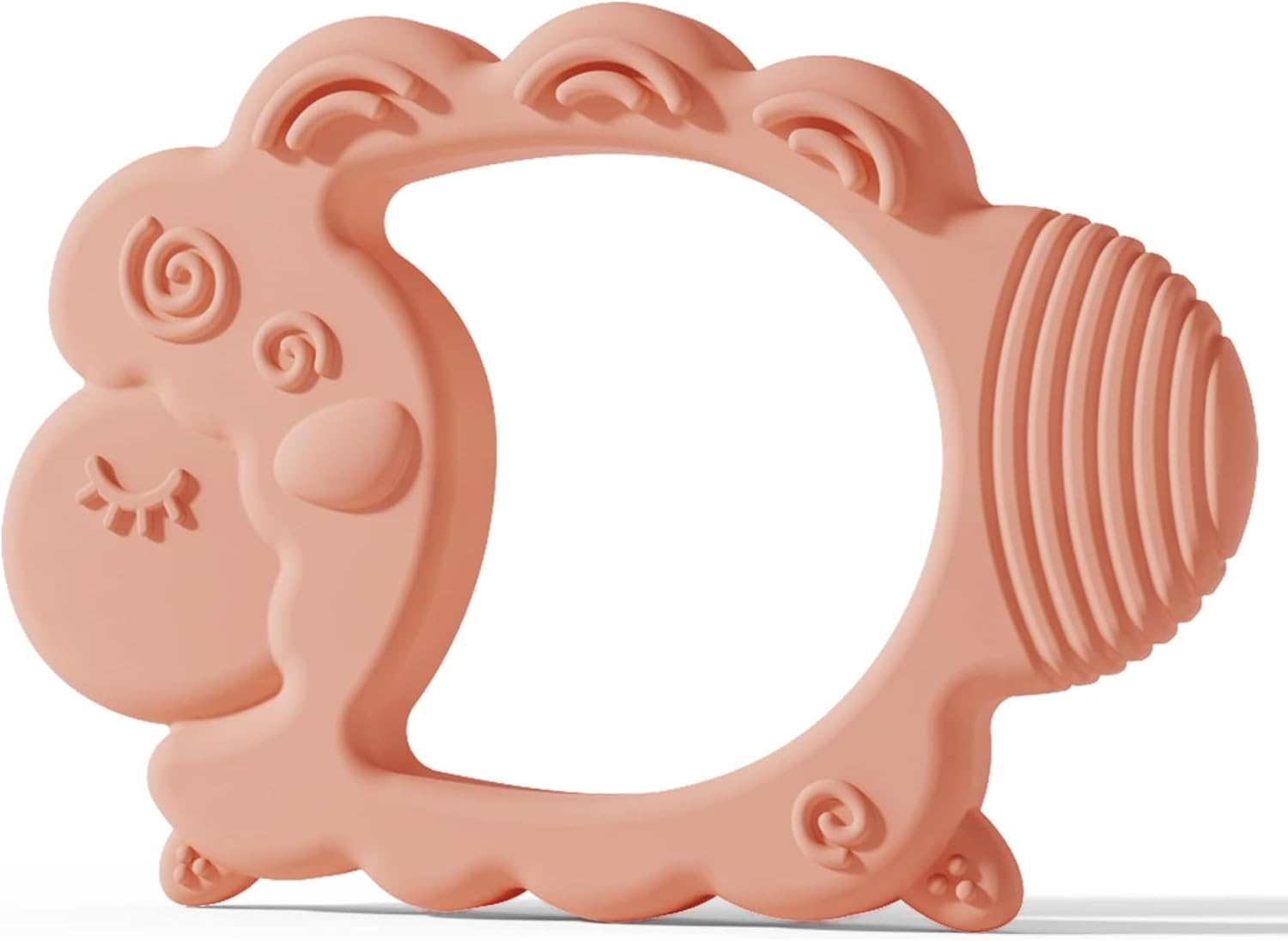 Bebebiu Crocodile Misty Purple Baby Teether, BPA Free Silicone Teething Toy - Crocodile Misty Purple image number 4