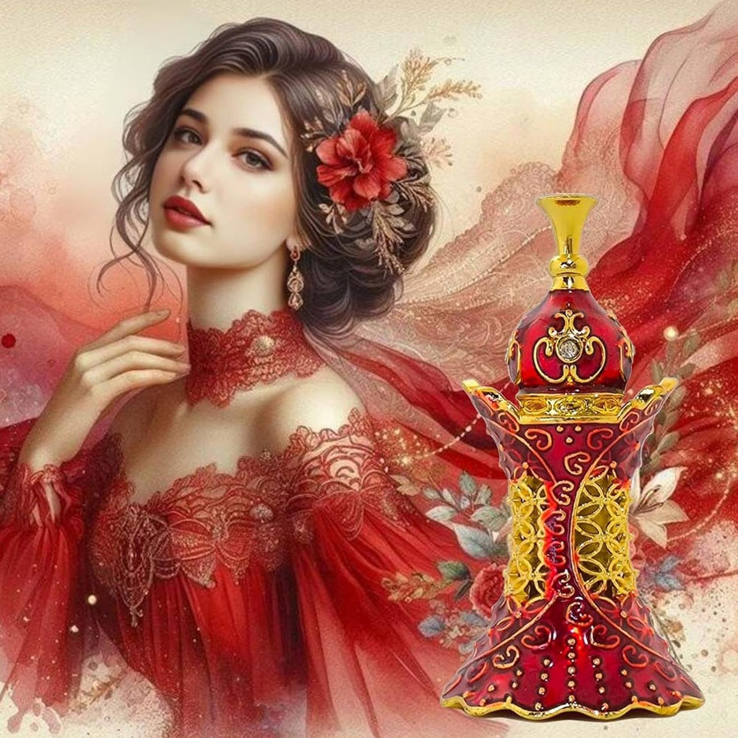 Women'S Perfume Gift Sets, Elegant Scent Perfume, Lasting Fragrance Perfume Oil, Portable Women'S Perfume Oil for Girlfriend, Wife, Friend, Sister, and Daughter, Exotic and Elegant Scent 5Ml Middle Ea