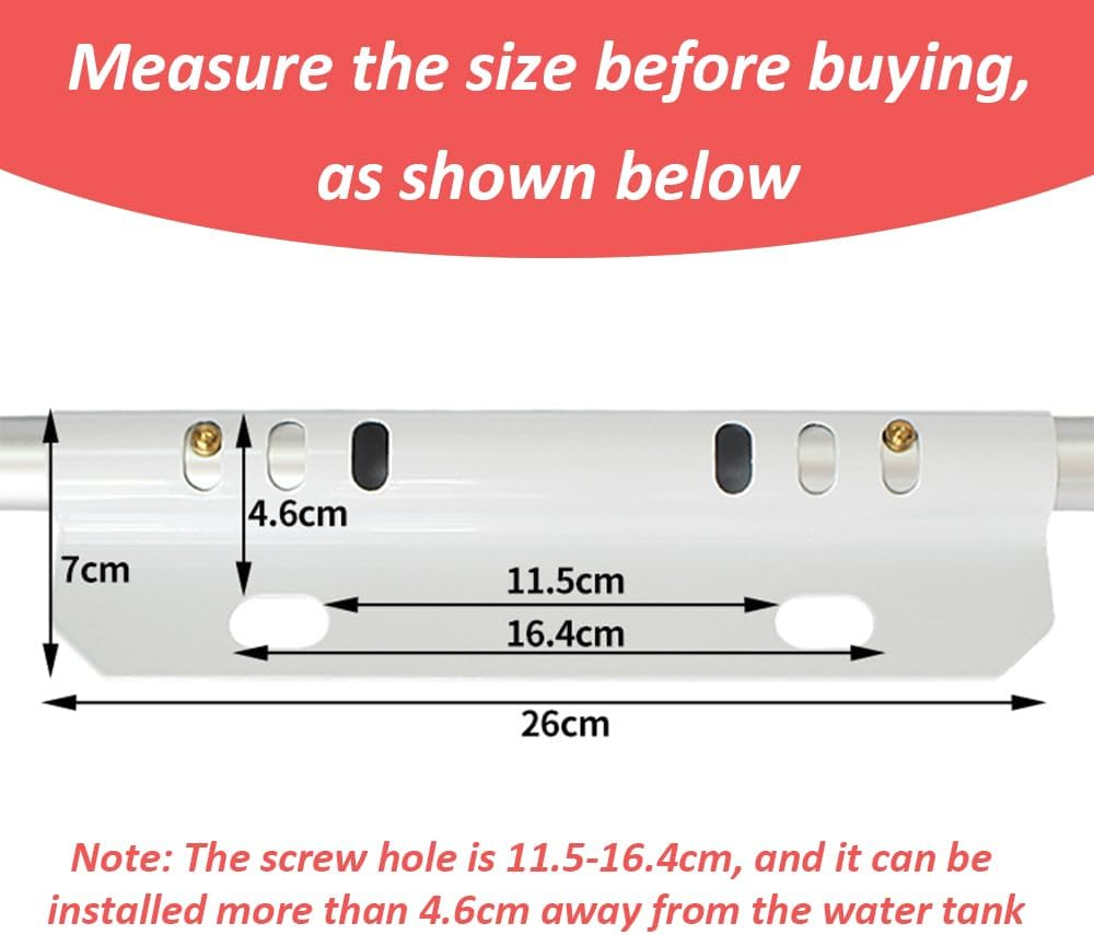 Toilet Safety Rails,Stand Alone Toilet Frame,Adjustable Bathroom Toilet Handrail,Non Perforated Toilet Armrest,Removable Assist Devices,For Elder,Pregnant Woman, Disabled People image number 5