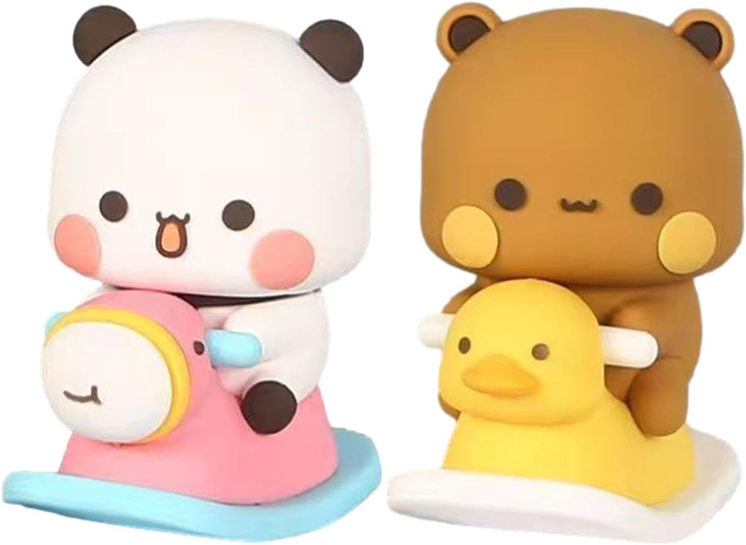 Generic Bubu and Dudu Merchandise - Cute Dudu Bubu Panda Statue Dashboard Decoration, Bear Statue Desk Decor Cute Car Decor, Small Figurines Ornaments image number 2