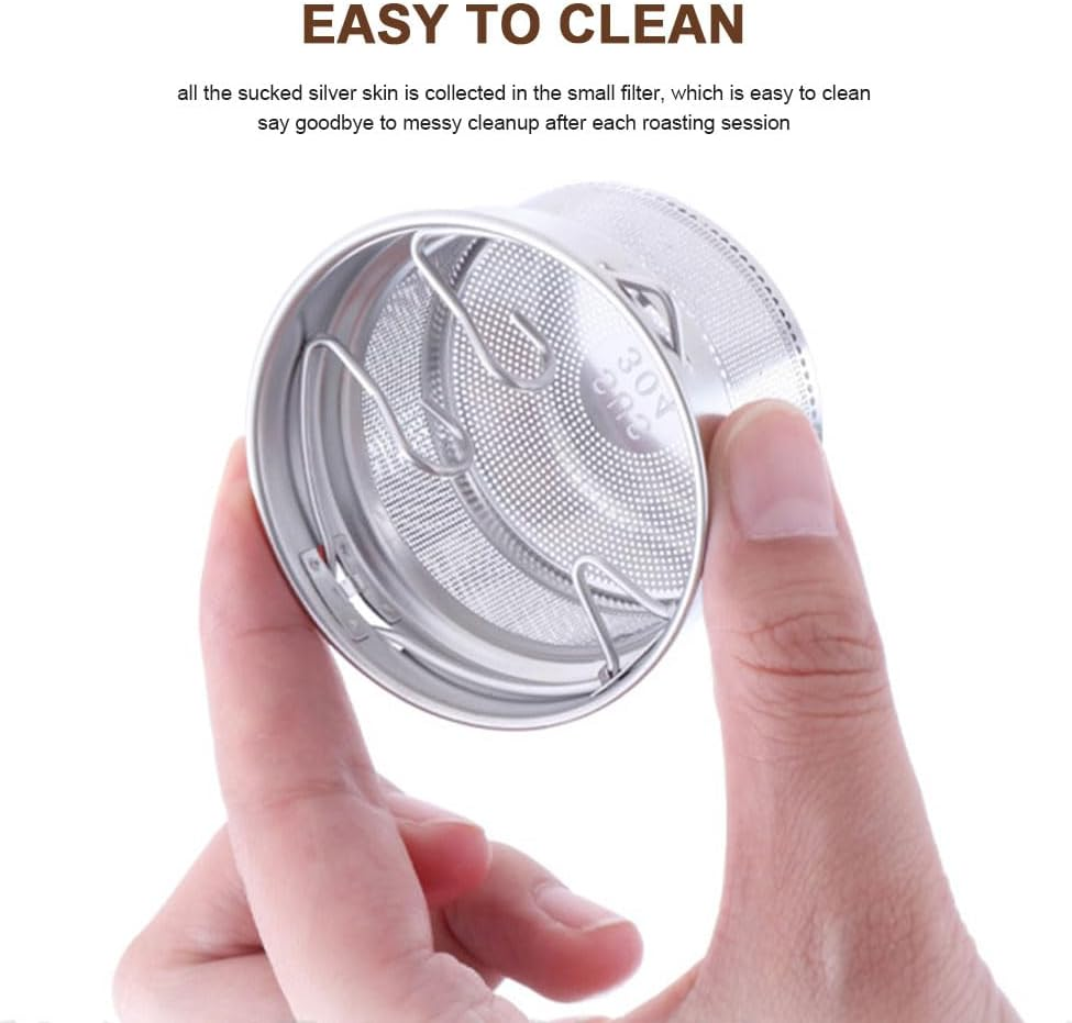 Multifunctional Coffee Smoke Extractor, Electric Coffee Bean Roaster Puff Drawer with Adjustable Camber, Coffee Machine Cleaning Set for Home Kitchen Office image number 4