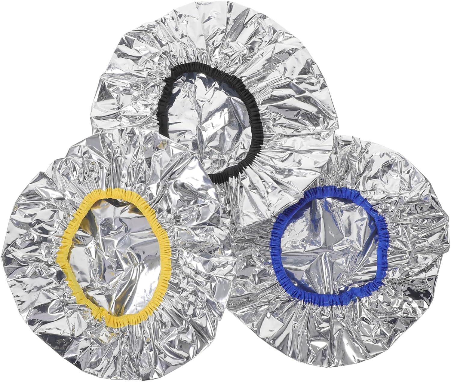 FRCOLOR 6Pcs Tinfoil Cap for Deep Conditioning Hair Mask Elastic Sleeping Cap Bulk Shower Heat for Hair Treatment Spa Shower Dye Oil Processing