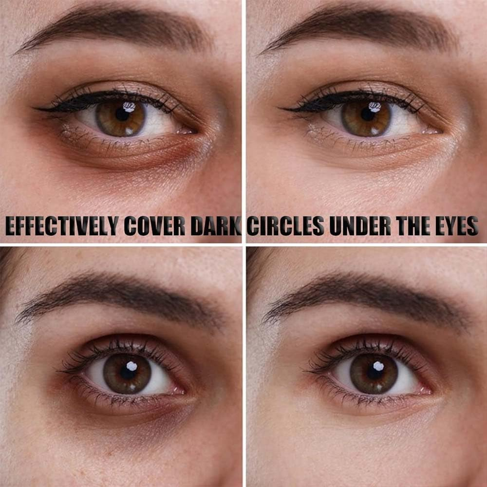 Colored Clay Cc Undereye Corrector,Color Corrector for Dark Circles with Brush, Conceal & Brighten Dark Circles,Under Eye Hydrating Concealer for Women (Natural, One Size) - Natural image number 2