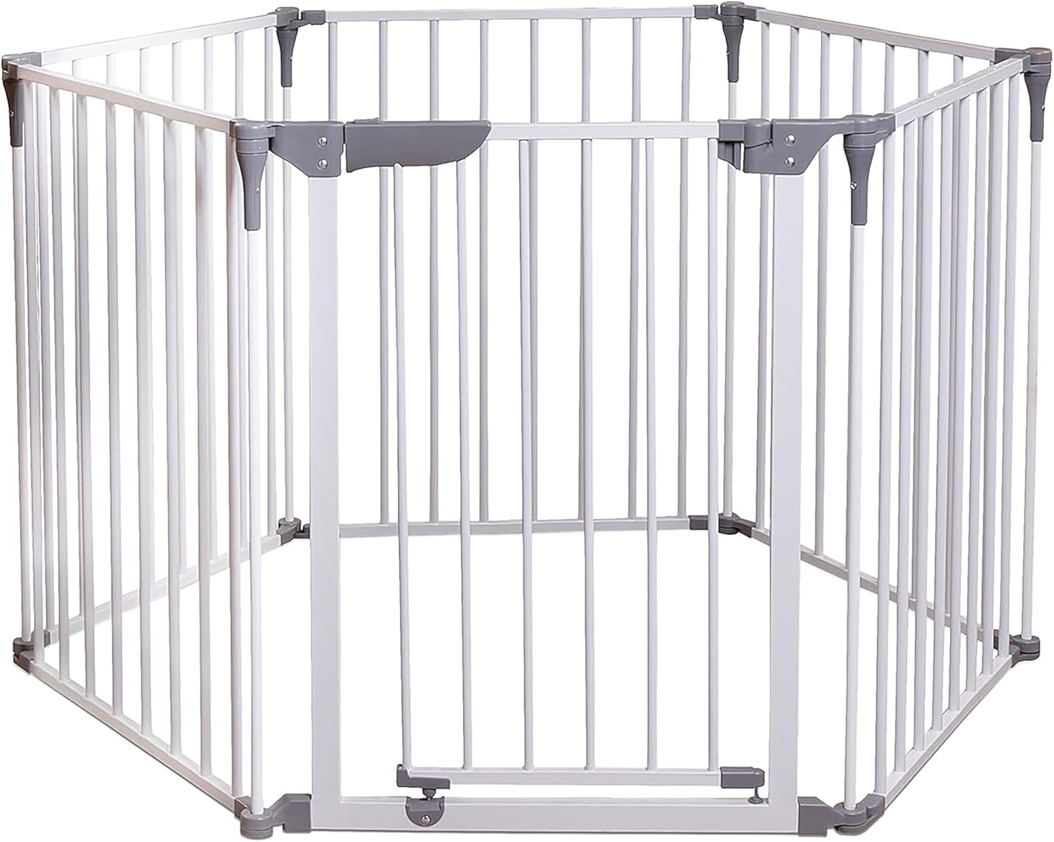 Dreambaby Royale Converta 3-In-1 Converta Play-Pen Gate Baby Safety Gate - with 6 Configurable Panels - Fits Opening up to 3.8M Wide & 74Cm Tall - White - Model F849