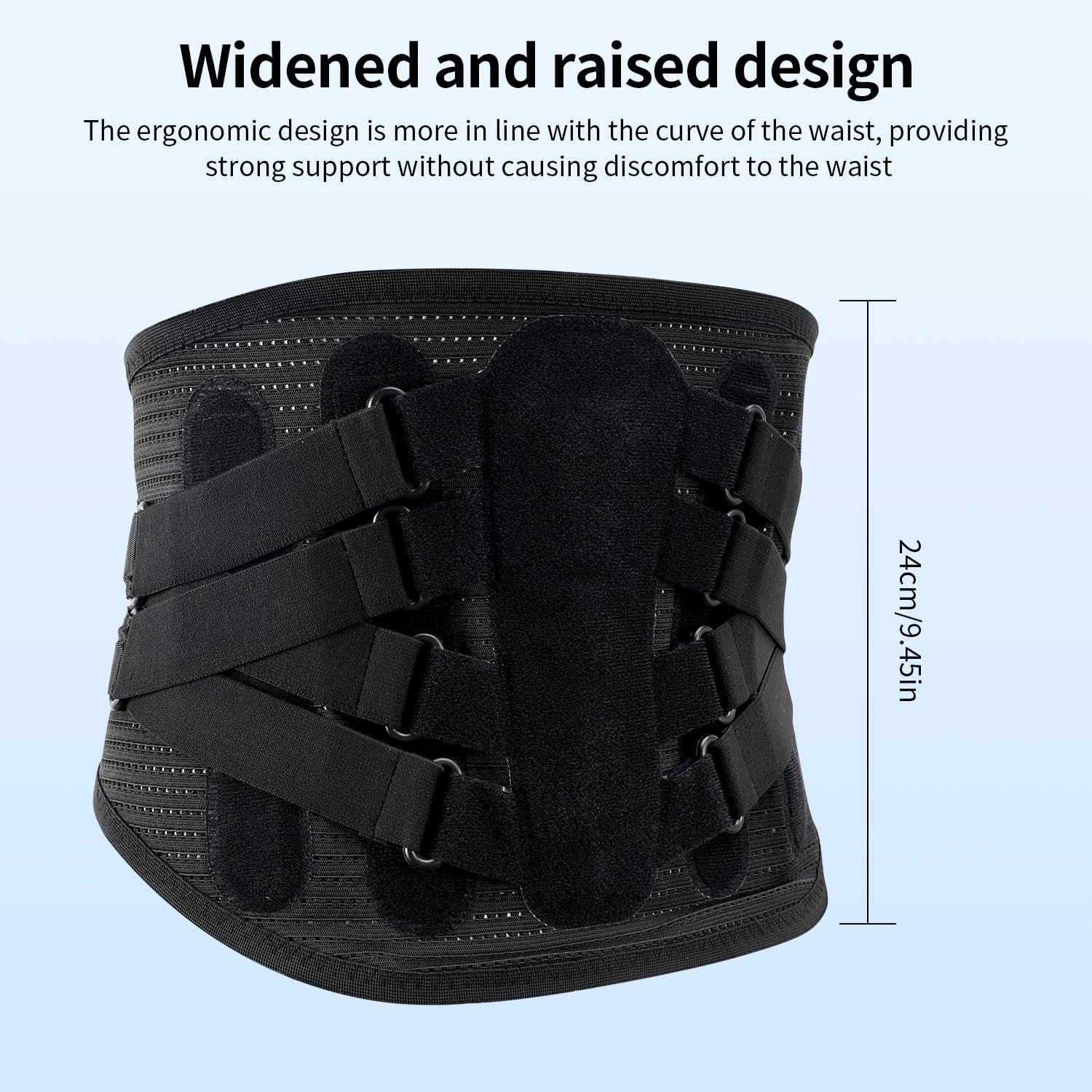 Lower Back Support for Women Men, Lumbar Support Belt Lumbowrap, Back Brace for Lower Back Pain 4 Removable Steel Bars Support for Ain Relief from Sciatica, Herniated Disc - M image number 4