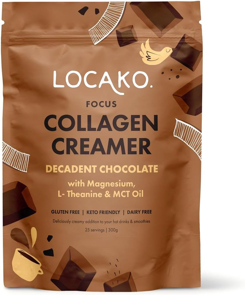 Locako Focus Decadent Chocolate Collagen Creamer 300 G image number 1