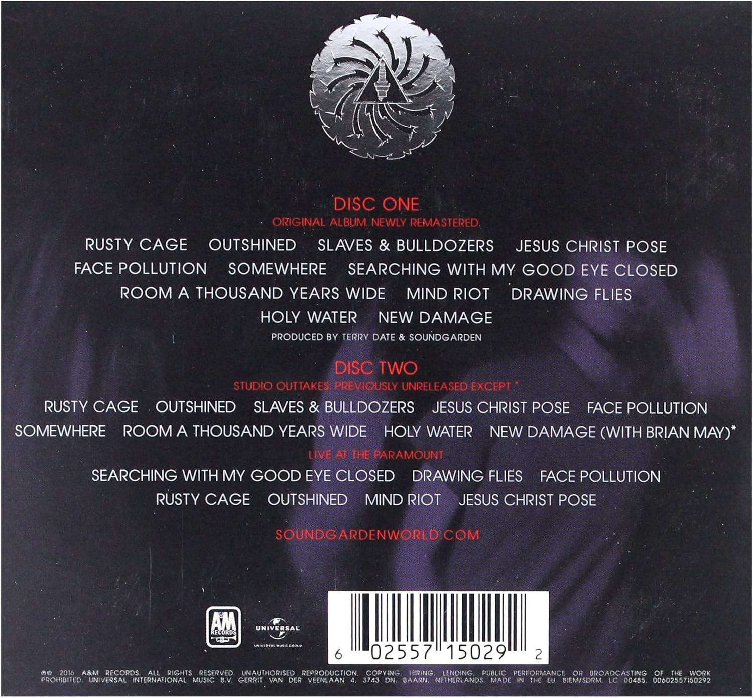 Badmotorfinger [2 Cd][Deluxe Edition] image number 2