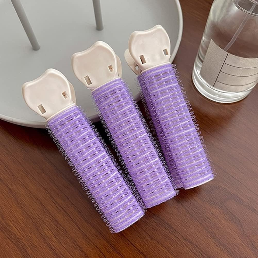 10 PACK Volumizing Hair Root Clips for Fluffy Hair Volume and Root Lift Tool - Heatless DIY Hair Curler for Long and Short Hair (Purple)