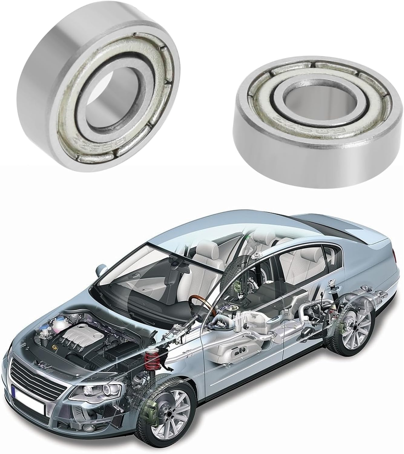 LT Easiyl 20PCS 695ZZ Miniature Bearings Carbon Steel Bearing Deep Groove Ball Bearing for Electrical Instrument Industry Machinery Aircraft Ships Cars image number 6