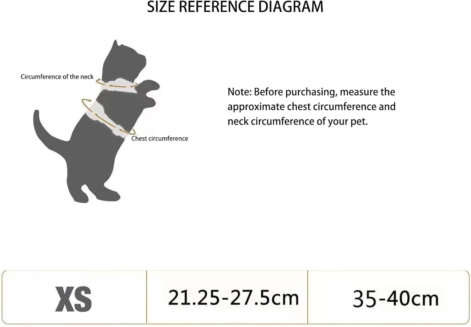 Yxvyxymyxxg Cat Harness and Leash Escape Proof Design Adjustable Vest with Reflective Strips Breathable Soft Jacket for Small Cats XS Size Black image number 3