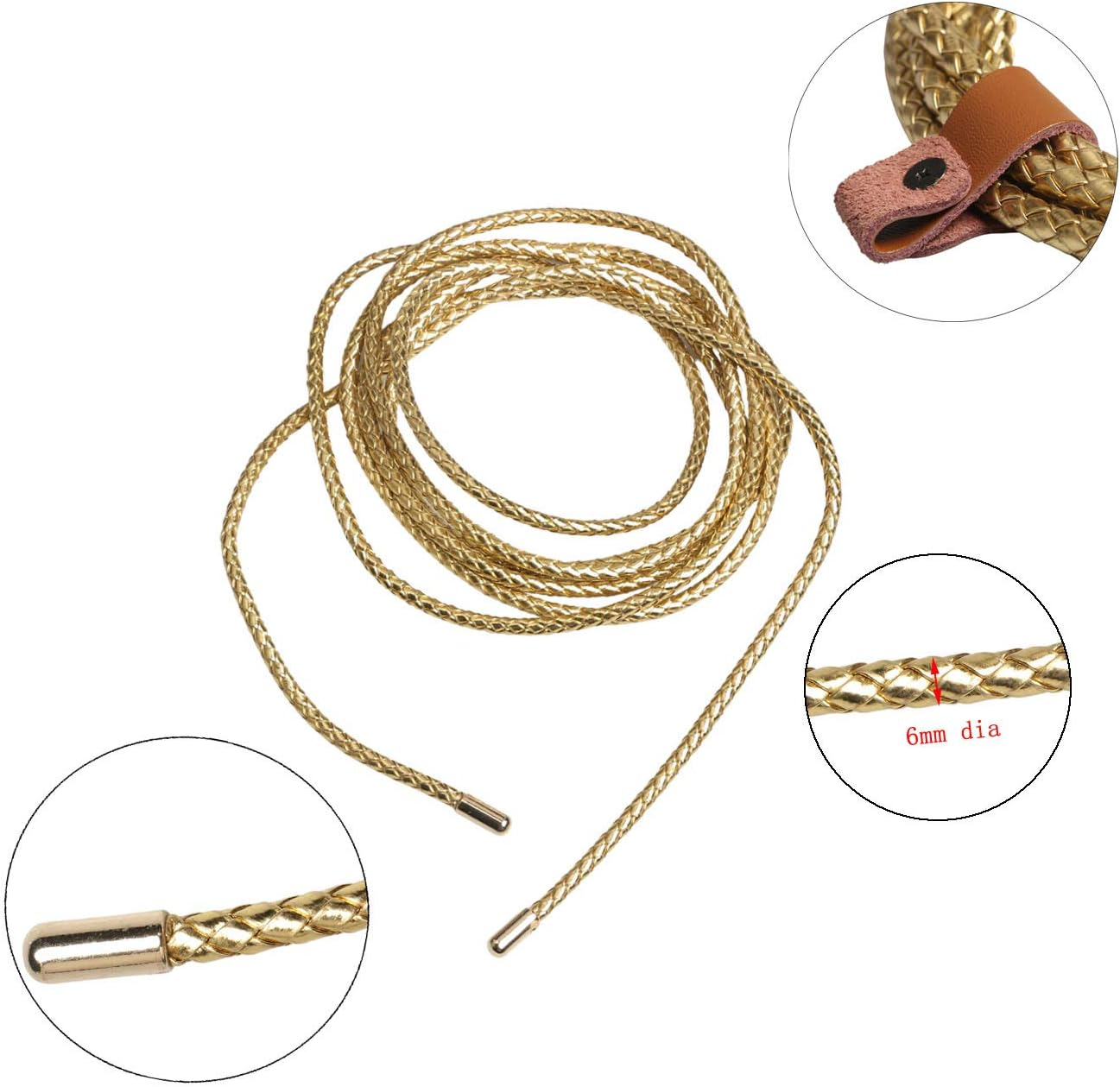 DAYSTART Wonder Woman Lasso of Truth Diana Whip Cosplay Rope Weapon Golden Rope Accessory image number 1