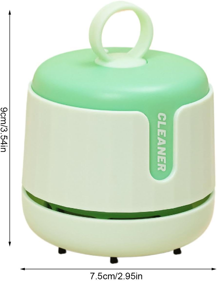 Dust Cleaner - Desktop Cleaners | USB Cleaner for Desks | USB Rechargeable Portable Dust Cleaner | 360 Degree Rotating Picking up Crumbs Cleaner with Soft Bristles for Study Room, Classroom image number 5