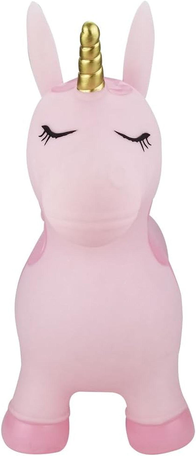 Kaper Kidz Bouncy Rider Pink Pearl the Unicorn &ndash; Inflatable Ride-On Toy for Kids up to 50Kg, Ages 12 Months+ with Hand Pump Included image number 3