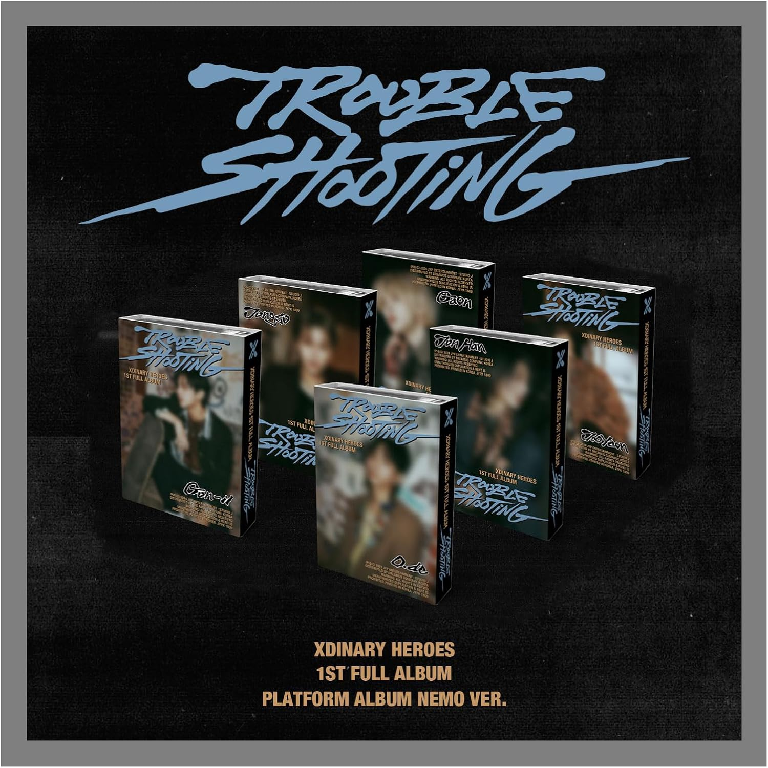 Xdinary Heroes TROUBLESHOOTING 1St Full Album NEMO Random Version Case+1P Lenticular QR Card+12P Photocard+1Ea Sitcker+Tracking Sealed XH image number 4