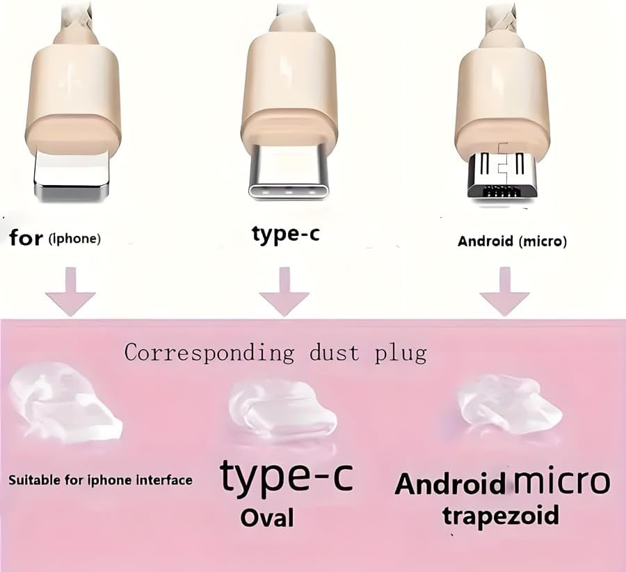 ARFUKA Red Rose USB C Dust Plug Charm Anti-Dust Plug Cover Compatible with Kindle E-Readers, Type-C Charging Port Accessories for Book Lovers, Teachers, Students Pack of 2 image number 2