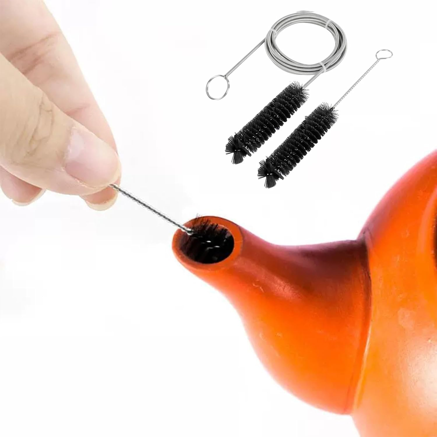 7Ft Flexible CPAP Cleaning Brush with Stainless Steel Bristles - Fits 22Mm Tubing, Easy-To-Use Design image number 1