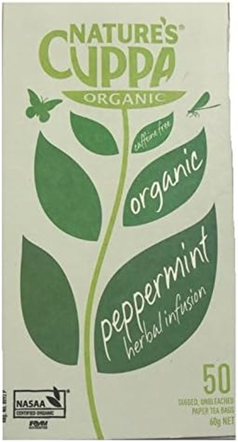 Natures Cuppa Organic Peppermint 50 Paper Teabags image number 1