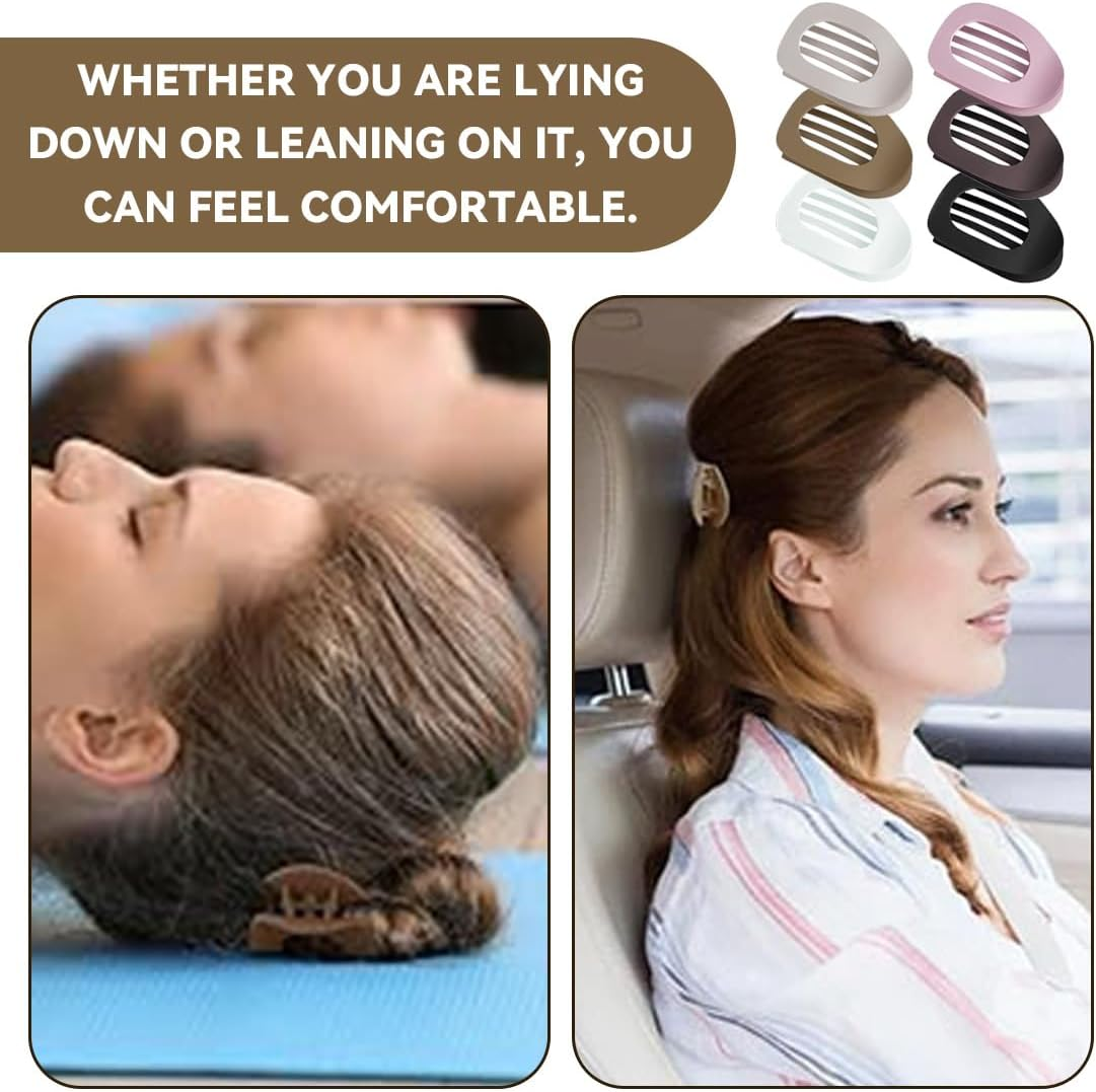 Pack of 6 Women'S Hair Clips, Flat Claw Clip, Medium Size, round Hair Clip for Inserting for Thick and Thin Hair, Hair Clips Women image number 2