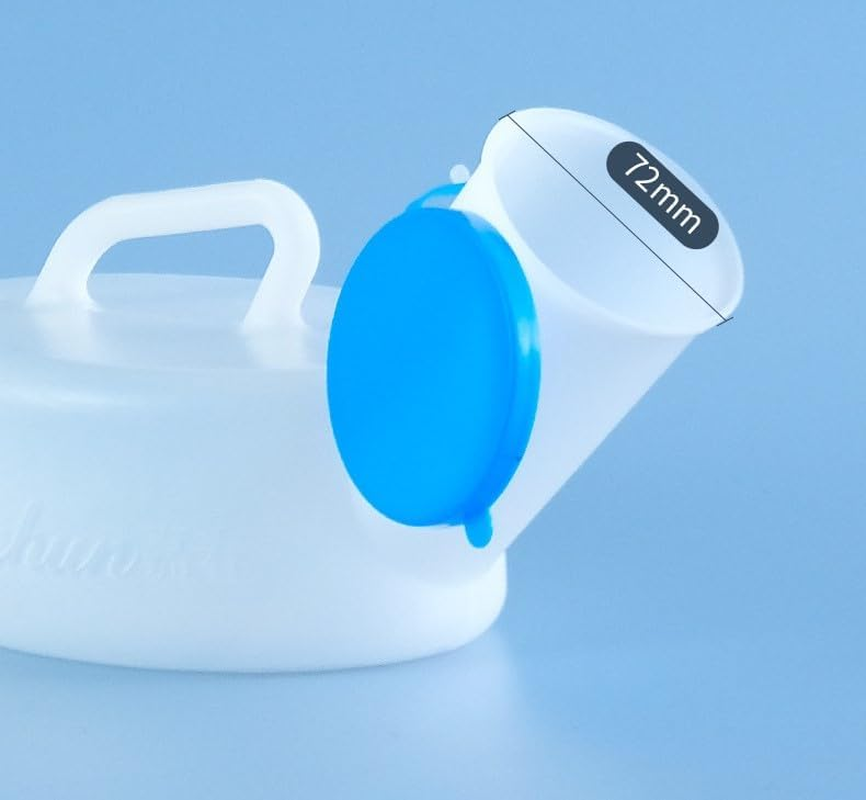 1000Ml Large Capacity Urinal for Men Portable Urine Bottle with Lid Ergonomic Handle Easy to Use Non-Spill Odorless Design Ideal for Elderly Adults Night Use Unisex Removable Urinal for Convenience image number 4
