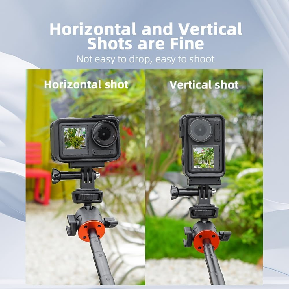 CERFFOOL Magnetic Quick Release Adapter Connector for DJI Osmo Action 5 Pro 4 3 2 Adapter Mount for Tripod Vlogging Bicycle Helmet Mounting Action Camera Accessories image number 3