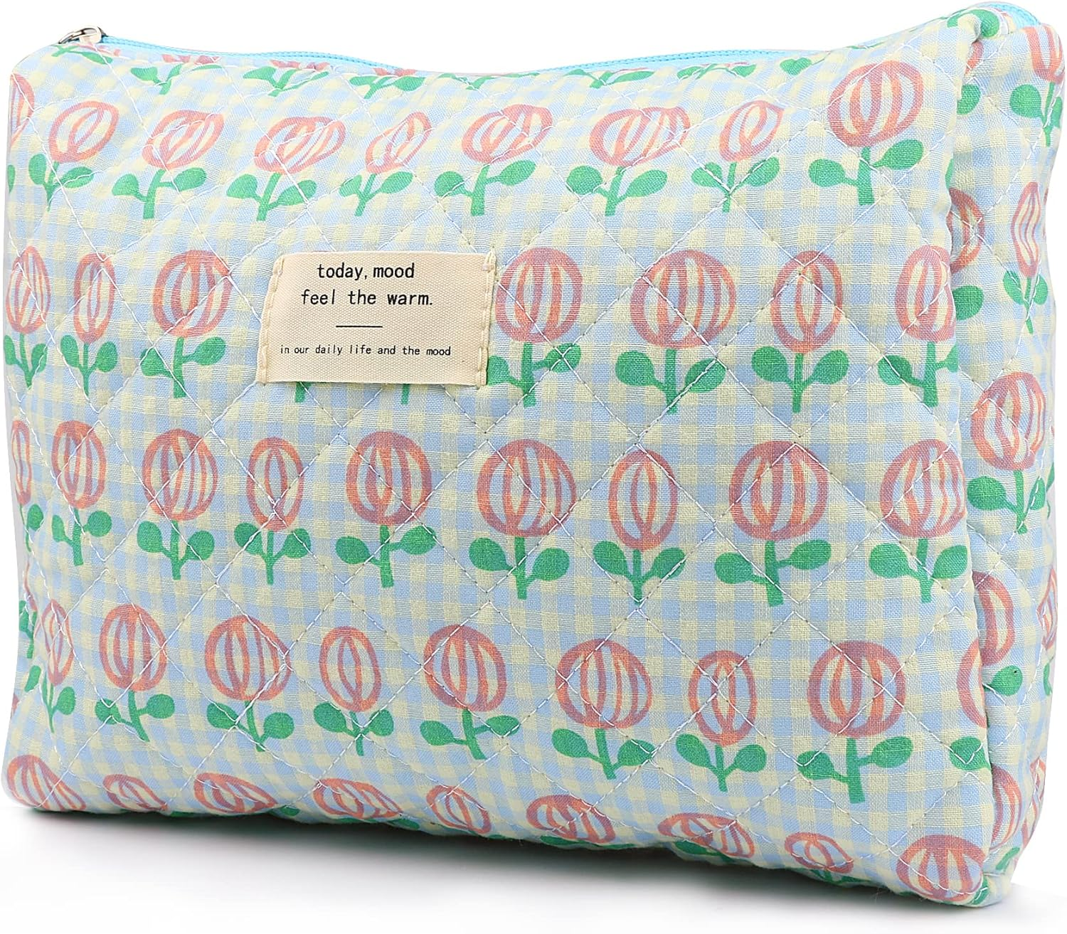 PINKCONA Cosmetic Bags for Women, Cute Floral Makeup Bag, Organizer Storage Make up Bag, Travel Toiletry Bags, Girls Pencil Case Bags, Handbags Purses Pouch, 07 - Uu/Mid, Floral - 03 - Uu/Big image number 7