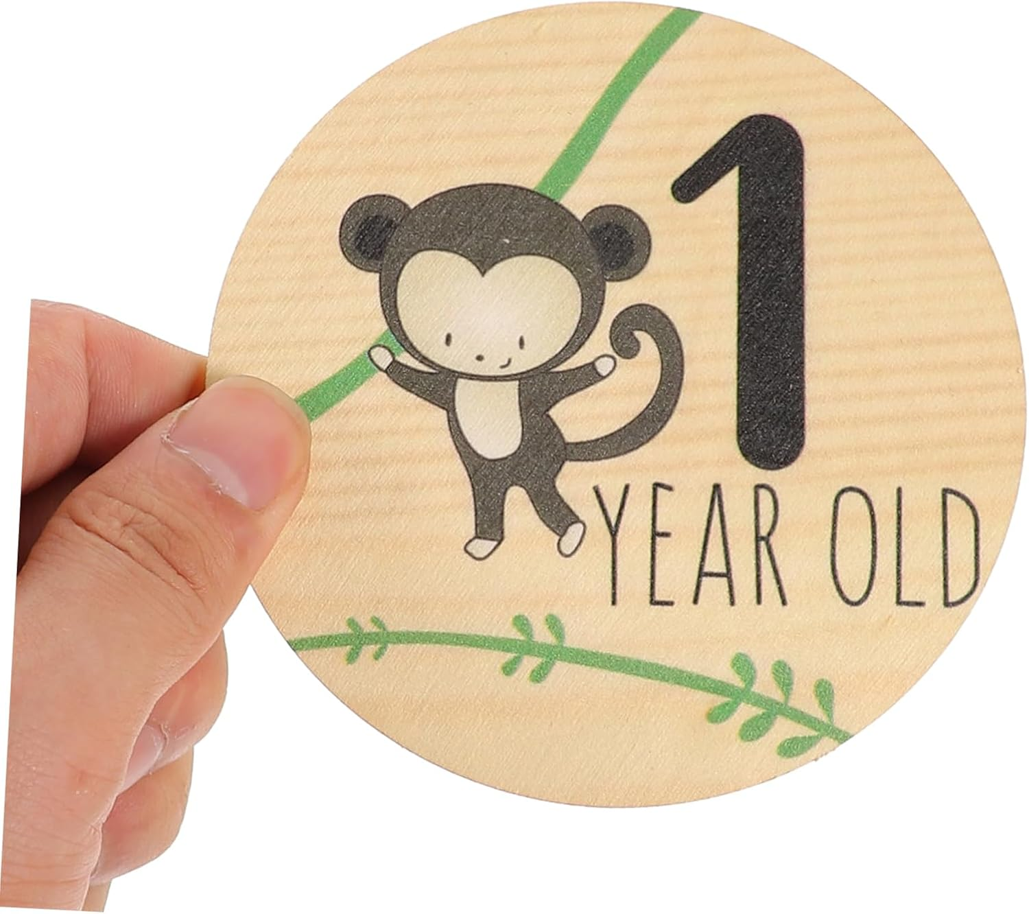 7Pcs Wooden Milestone Cards Newborn Birth Announcement Signs Boy Girl Months Milestone Photo Props for Girl Boy image number 2