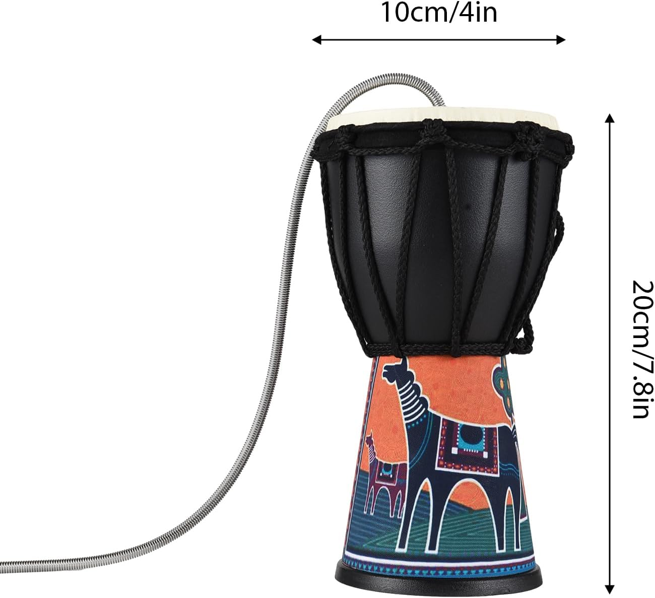 4 Inch Spring Drum Thunder Drum Sound Effect Instrument PVC Lightweight Portable Thunder Drum Brightly D Thunder Sound Simulation for Large Gatherings Sports Events S Type B image number 5