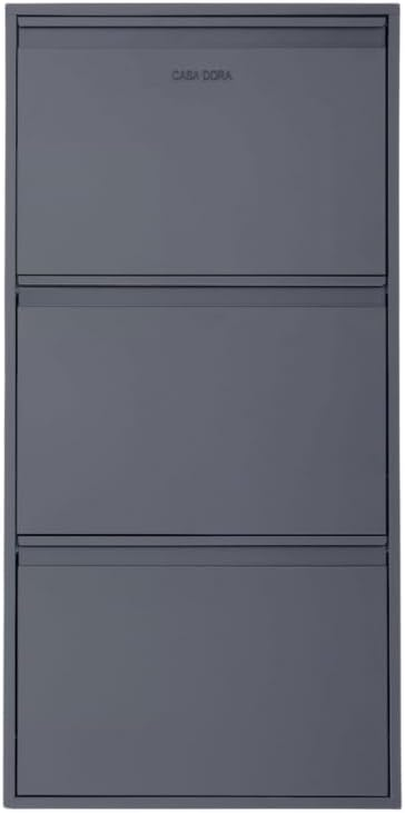 Shoe Cabinet with 3 Flip Drawers - Slim Shoe Storage Cabinet for Bedroom Hallway Home Decor - Entryway Shoe Cabinet Storage, Durable & Long Lasting Shoe Rack Storage (Light Grey)