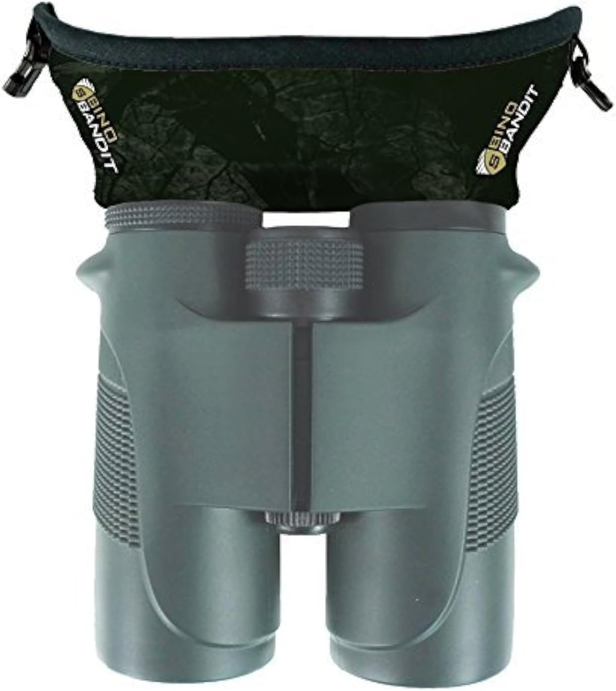 Alpine Innovations Binocular Vision Eye Covers, Compact Power Binocular Accessories and Gear for Hunting, Hiking, and Bird Watching, Slicker Bino Bandit - (Stealth Olive)