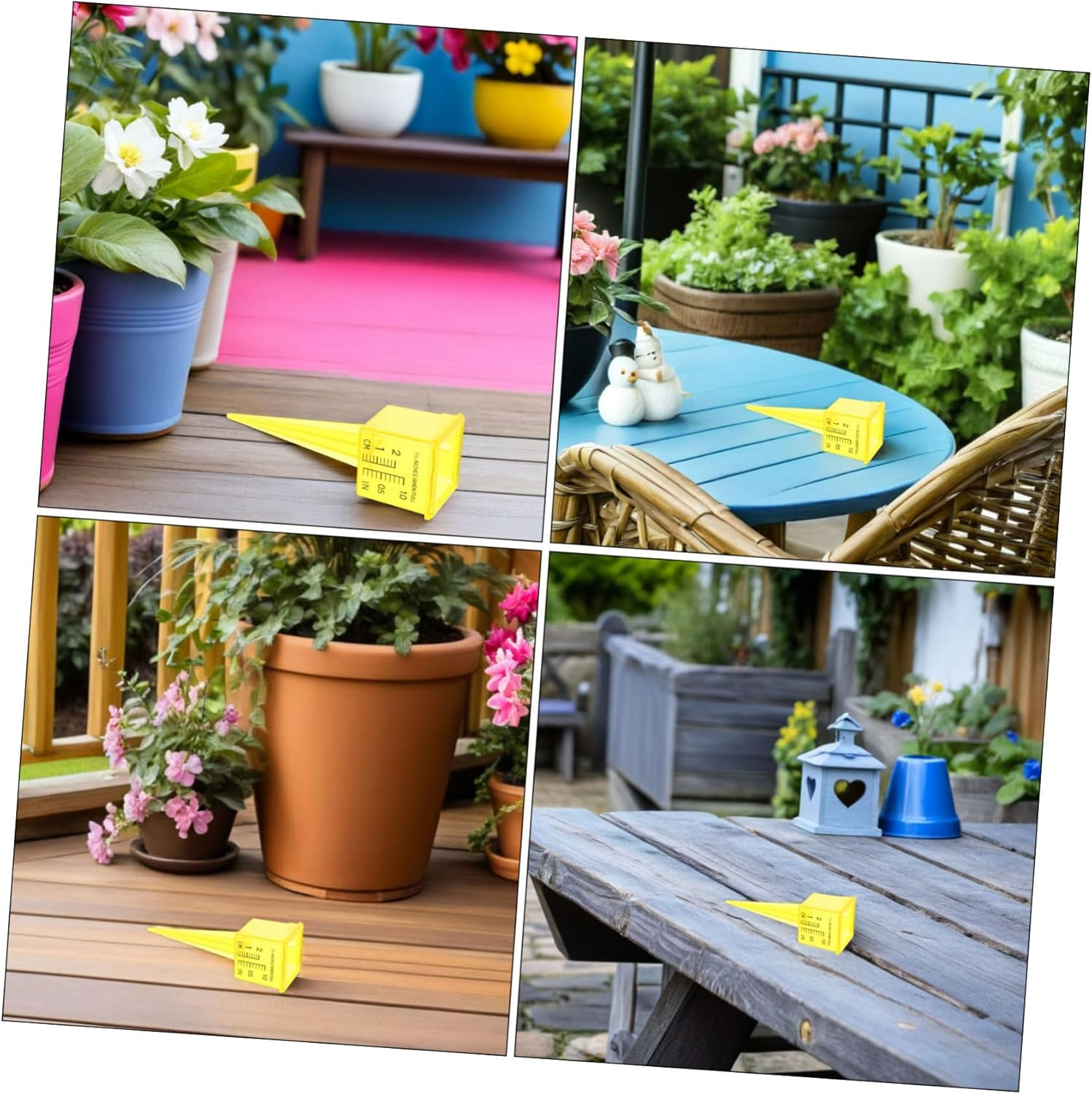 20Pcs Sprinkler Rain Gauge for Lawn and Garden Wide-Mouth Water Measuring Tube with Dual Scales Portable Patio Rainwater Monitor for Irrigation and Water Conservation